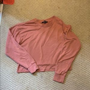 cropped sweatshirt